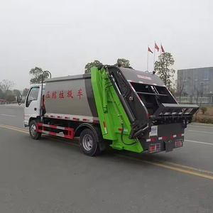 Китай, высокое качество, 5 кубических метров, 8 кубических метров, компрессионный мусорный уплотнитель, грузовик, 4 тонны, 6 тонн, мусоровоз для Isuzu - Product Image 4