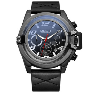Luyigir — montre de luxe pour hommes, bracelet en cuir véritable, Chrono résistant à l'eau, en stock, nouvelle collection 2052 - Product Image 2