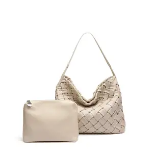 CPC 2 in1トレンディでレトロなファッションデイリートートバッグダイヤモンドパターンPUレザー大容量多用途の母と子のバッグ