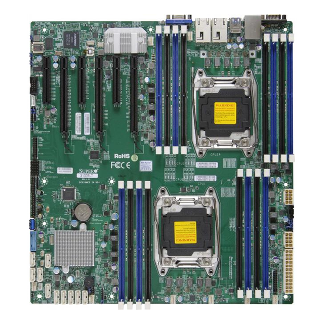 Original Supermicro X10DRI-T E ATX Dual LGA2011 R3 Server Motherboard C612 Chipset Dual Ten GbE LAN IPMI 2.0