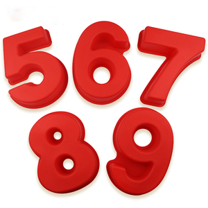 9 cái/bộ DIY 0 đến 8 số Silicone Baking <span class=keywords><strong>Pan</strong></span> tấm Mousse bánh khuôn - Product Image 5