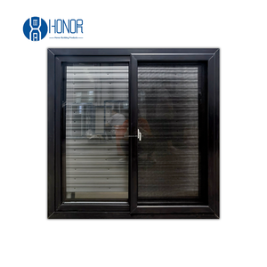 Finestre in PVC Nero Opaco per Appartamenti con Doppio Vetro Fonoassorbente <span class=keywords><strong>Finestra</strong></span> Scorrevole - Product Image 1