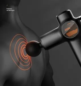 Yeni varış tuş masaj tabancası mikro USB şarj fasya silah yüksek hızlı derin doku mesaj tabancası