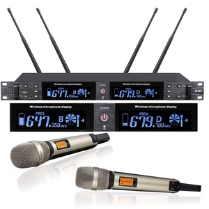 Sistema <span class=keywords><strong>de</strong></span> micrófono inalámbrico profesional QLXD, <span class=keywords><strong>pantalla</strong></span> LED grande Digital, SKM9000, 200 canales, 2 portátiles, SKM 9000, Audio <span class=keywords><strong>y</strong></span> <span class=keywords><strong>sonido</strong></span> - Product Image 1