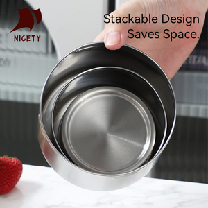 Ensemble de contenants de rangement pour <span class=keywords><strong>cuisine</strong></span> en acier inoxydable 304, 250 ml, 350 ml, 450 ml - Pots de <span class=keywords><strong>conservation</strong></span> alimentaire en métal écologiques et étanches - Product Image 5