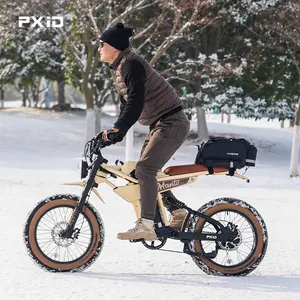 PXID MANTIS P6 Ebike 20*4.0 Inch Fat Tire Dual Suspension Ebike 750W 1000W 1500W Electric Mountain Bike For Adults