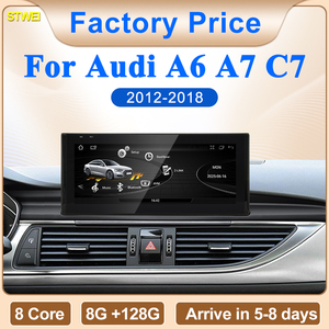STWEI Qualcomm 8G 128G Android14 10.25inch Carplay AUTO For AUDI 2012-2018 Year A6 A7 C7 Car Video Navi Players GPS <b>Smart</b> Screen - Product Image 2