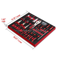 Ensemble d'outils à main professionnels pour mécaniciens de 386 pièces avec inserts en mousse EVA pour coffre à outils, armoire, chariot, garage, réparation