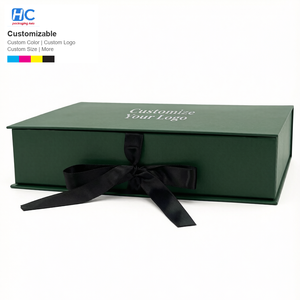Boîte à vêtements élégante en carton rigide, matériaux recyclés, impression quadricolore, ruban en soie, fermeture magnétique de luxe, pliage haut de gamme - Product Image 1
