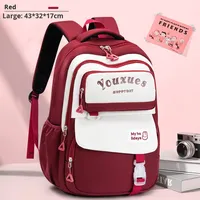Mochila Coreana de moda con múltiples compartimentos para niñas, estudiantes de primaria y secundaria, grado 1-6, fresca, bonita, hecha principalmente en Oxford
