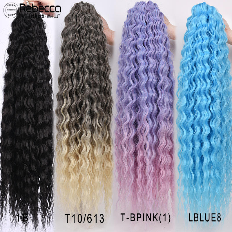 Crochet Braid Hair Super Long Braiding Hair 18 to 30inches 100 to 300g Mini Deep Curly Twist Synthetic Braiding Hair Extension
