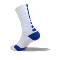 Chaussettes de basket-ball durables pour hommes, bonneterie de qualité supérieure, colorées, décontractées, blanches, noires, grises, sport, chaussettes longues respirantes