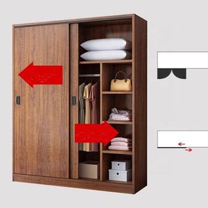 Armoire Moderne en Bois, Grand Rangement pour Chambre à Coucher avec Petite Porte Coulissante - Product Image 3