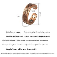 Haochuangshipin Bague en laiton Arbre de Vie, design unique, qualité de luxe, ouverture magnétique sécurisée, cadeau parfait unisexe