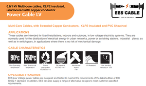 Yjv XLPE <span class=keywords><strong>gaine</strong></span> PVC isolée 3*<span class=keywords><strong>2</strong></span>.<span class=keywords><strong>5mm2</strong></span> câble d'alimentation électrique pour la construction - Product Image 6