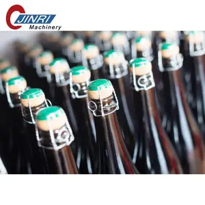 Champagne Filling T Cork Capping Wire Cage Machine Alcoholic Beverages Stopper Cork Sealing Liquor Filling Machine