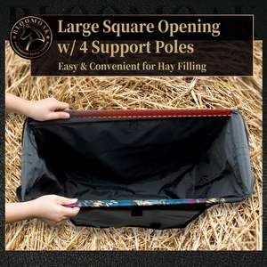 Muestra Gratis, Bolsa para Paca de Heno Extra Grande para Caballos, Ovejas, Ganado, Burros, Bolsa de Almacenamiento de Heno para Caballos, Premium y Resistente - Product Image 4