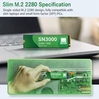 قرص صلب داخلي SN3000 بسعة 500 جيجابايت و1 تيرابايت NVMe M.2 SSD PCIe 4.0 X4 بسرعة 5000 ميجابايت/ثانية عالية السرعة للابتوب وسطح المكتب وألعاب الكمبيوتر