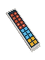 KDS20U 20 KDS Bump Bar, Teclas Totalmente Programables, Acero con Recubrimiento en Polvo, Interfaz RS232, Compatible con Windows/Linux/Android para un Uso Rápido