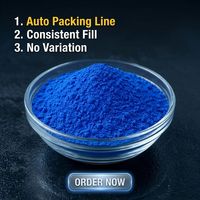 Poudre lyophilisée GHK-Cu de haute pureté (99%-99,9%) de couleur bleue, matière première cosmétique au cuivre pour les soins de la peau