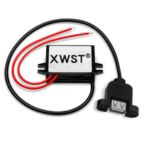 Konverter Step Down Ac 24V ke dc 5V Dc, transformator modul transformator dengan Mini mikro perempuan Tipe c konektor USB untuk mobil