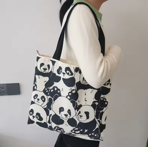 Chinese Style <strong>Panda</strong> High Quality Environment Friendly Canvas <strong>Bag</strong> Tote <strong>Bag</strong> - Product Image 4