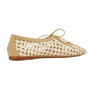 <span class=keywords><strong>Scarpe</strong></span> Ballerine Eleganti Personalizzate in Rete per Donna, Slip-on con Punta Quadrata in <span class=keywords><strong>Rafia</strong></span> - Product Image 5