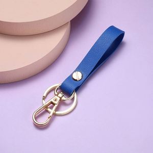 High Quality Custom PU <b>Leather</b> <b>Keychain</b> Business Gift Metal Keyrings Car Key Strap Waist Wallet Premium <b>Leather</b> Keychains - Product Image 4