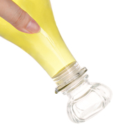 Bouteille décanteuse en verre transparent de luxe Ru Star avec bouchon en verre 250ml/500ml/1000ml – Récipient hermétique de qualité alimentaire pour spiritueux et vin