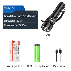 <span class=keywords><strong>Torcia</strong></span> <span class=keywords><strong>Tattica</strong></span> Mini EDC di Tendenza con Accensione Antivento, <span class=keywords><strong>Torcia</strong></span> Ricaricabile in Alluminio - Product Image 2
