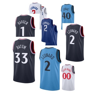Nuevas Camisetas de Baloncesto de Manga Corta Transpirables de Alta Calidad para Equipos Clipper con Logotipo Personalizado Bordado en 3D - Product Image 1