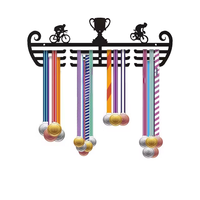 Support de médailles, organisateur de médailles, support pour médailles avec crochets pour les courses, les prix et les rubans