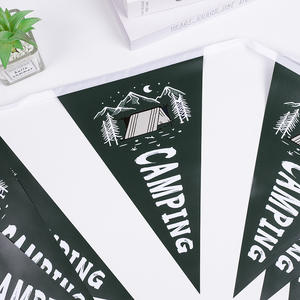 Флаги-гирлянды с тропическим принтом, водонепроницаемые, прямоугольные, на нейлоновой нити, персонализированные, для пляжных вечеринок, напрямую от производителя - Product Image 4