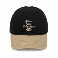 Casquettes de baseball unisexe personnalisées en gros, casquette de baseball brodée sur mesure en sergé de coton délavé, 6 panneaux, visière incurvée