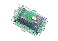 Sistema de Panel de Control de Acceso de Red TCP/IP Wiegand de 26 Puertos, para Una, Dos o Cuatro Puertas, con Cerradura Magnética Negra de ABS y Lectores de Tarjetas Metálicas