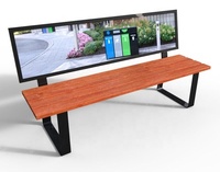 Extérieur porte en bois publicité banc parc extérieur wpc bois ad banc sièges extérieur jardin étanche banc chaise