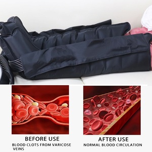 Bottes de compression d'air à 8 chambres de qualité médicale VU pour le <span class=keywords><strong>drainage</strong></span> <span class=keywords><strong>lymphatique</strong></span>, soulagement de l'œdème et des gonflements des jambes - Product Image 5