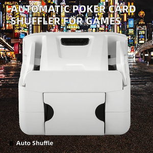 Machine à mélanger les cartes de poker automatique rechargeable avec chargement USB et construction en plastique pour le Blackjack et les jeux multiples - Product Image 2