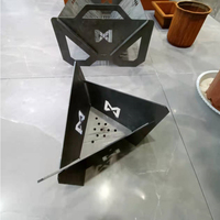 Brasero en acier Corten découpé au laser sur mesure, foyer extérieur portable 80'' 90'', installation facile, en stock