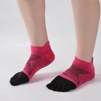 Chaussettes de sport athlétiques Coolmax anti-bactériennes à séchage rapide pour marathon et trail, 5 doigts, pour femmes et hommes, vente en gros