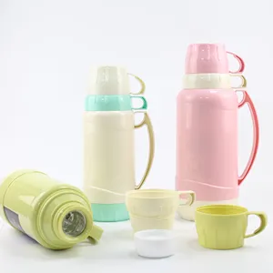 Sunnywujo — flacons Thermos en plastique, verre de santé, recharge sous vide, avec deux tasses pour 2 pièces