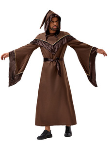 Disfraz de Vampiro/Mago Unisex para Halloween, Túnica de Monstruo, Material de Poliéster para Adultos, Actuaciones Escénicas y Mascaradas - Product Image 4