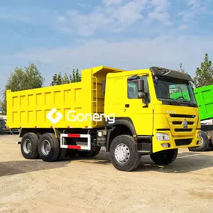 Truk Tipper Truk Sampah Dump Dumper 25Ton 40T Sinotruk Hohan A7 Harga Filipina, Pemakaian Kuning