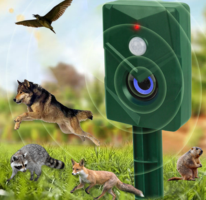 <span class=keywords><strong>Répulsif</strong></span> à ultrasons solaire extérieur amélioré pour animaux avec détection de mouvement étanche à la lumière dissuasive pour effrayer les cerfs de chien - Product Image 1