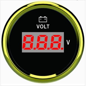 Voltmètre numérique 8-32V 52mm pour yachts, bateaux, camping-cars, voitures, véhicules modifiés, alimentation CC CA, résistance, fréquence - Product Image 4