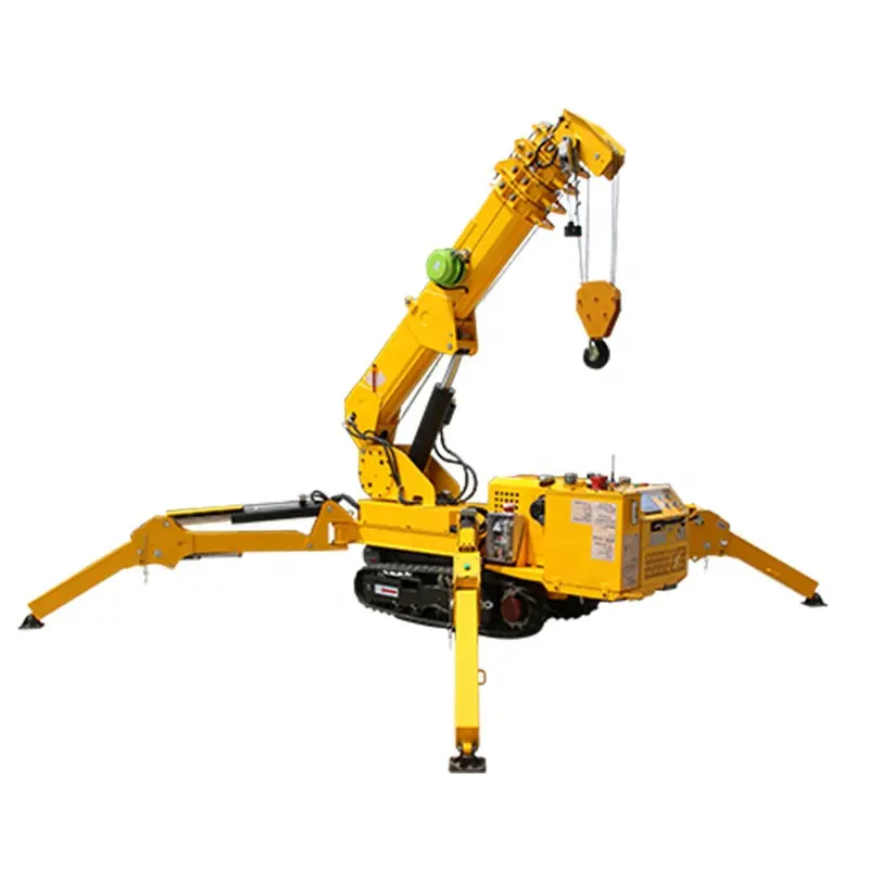 3 tấn 10m 8ton 20m xe tải gắn Spider Crawler Crane để sử dụng xây dựng