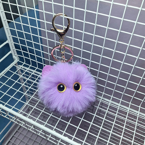 Dễ thương sang trọng mèo Keychain phim hoạt hình búp bê đồ chơi Mặt dây chuyền Keyring cho phụ nữ cô gái túi trang trí xe Móc Chìa Khóa trẻ em Quà Tặng phụ kiện - Product Image 4