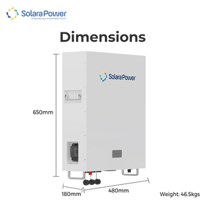 Solara Power 14.34KWh LiFePO4 Storage <b>Battery</b> 48v lifepo4 <b>battery</b> wall <b>mount</b> PowerWall 48v lithium ion <b>battery</b> for solar system - Product Image 5