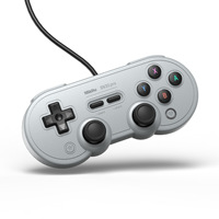 Manette filaire 8BitDo SN30 Pro avec vibration et fonction turbo pour Switch, Windows PC, Raspberry Pi, Steam