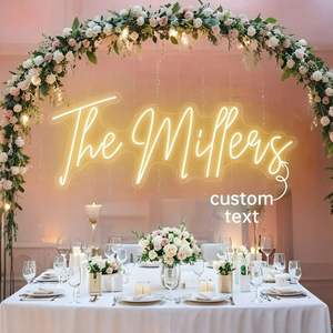 Vente en gros de panneaux lumineux avec logo Led vintage, enseigne de joyeux anniversaire, enseignes au néon rétro personnalisées - Product Image 1